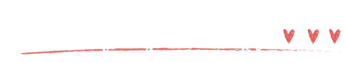Connecting Hearts script text with salmon colored underline