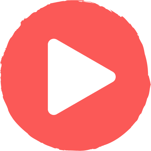 salmon play button icon