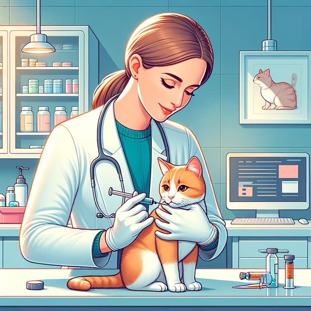 Cat Getting Microchipped