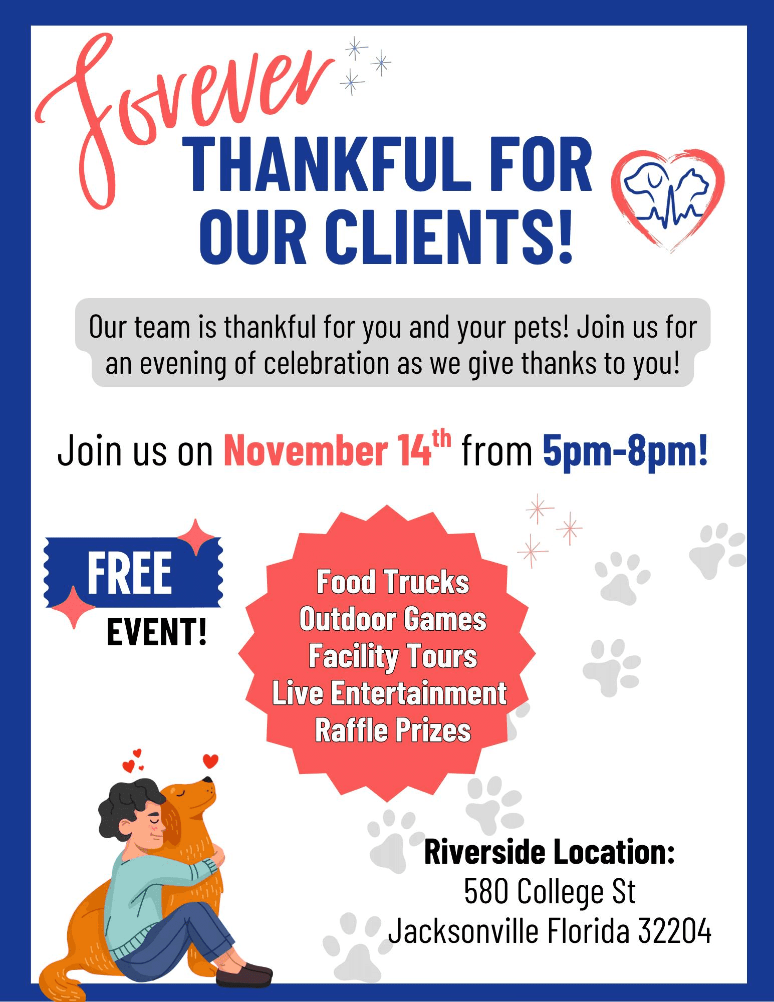 riverside client appreciation night flyer
