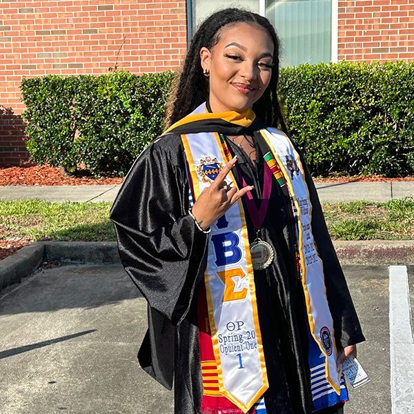 Christina In Graduation Gown