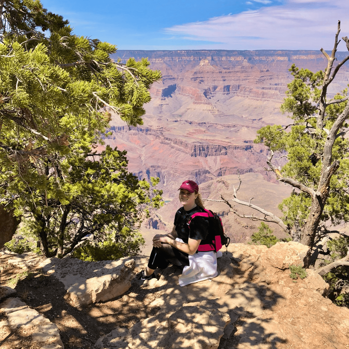 Dr Macgregor hiking in the canyons