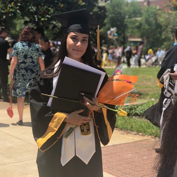 Veronica Medina on graduation day